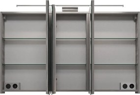 Specchio Contenitore Con Illuminazione PELIPAL grigio san gallo L 120 x H 70.3 x P 17 cm