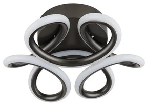 Globo 67386-24A - Lampada LED da soffitto MELISAND 24W/230V Ø26 cm nera