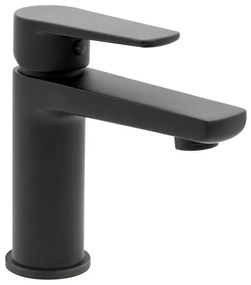 Miscelatore lavabo nero opaco in ottone con piletta inclusa Erika