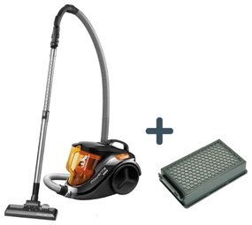 Rowenta - Aspirapolvere senza sacco COMPACT POWER 1,5l 750W/230V nero/arancione