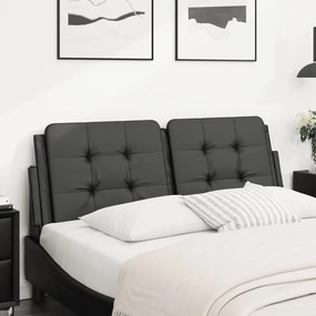 Cuscino Testiera Nero 140 Cm İn Similpelle /