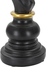 Cavallo Nero E Oro Cm 14X11X27