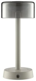 Brilliant - Lampada da tavolo LED a sfioramento dimmerabile ricaricabile RAZOR LED/2,5W/5V 2700K IP44 grigia