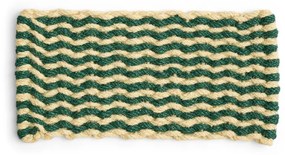 HAY - Coco Stripe Wave Tappetino per Porta Scuro Verde/Bianco Hay