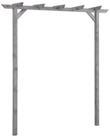 Pergolato da Giardino Grigio 200x40x205 cm in Pino Impregnato