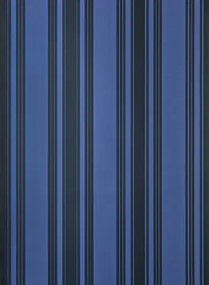 Farrow & Ball Carta da parati Tented Stripe - Pitch Blue/ Off-Black