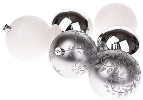 Set di palline di Natale in plastica 6 pz ø 8 cm – Dakls