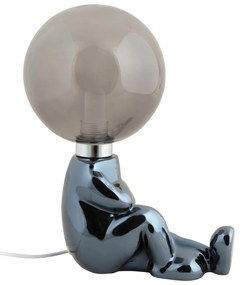 Lampada da tavolo per bambini grigia Joey – Leitmotiv