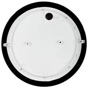 Plafoniera da Esterno E27 Nera IP54 Ø258mm mod. Palpebra Colore Nero