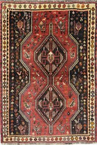 Gashghai Tappeto 120x180 Rosso (Iran) Annodato A Mano