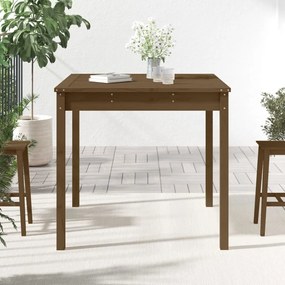 Tavolo da giardino miele 82,5x82,5x76 cm legno massello di pino