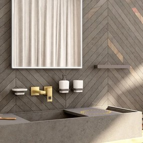 NIMCO MAC set-31K-T-90 -Distributore di sapone, portaspazzolino e gancio a muro MAYA