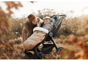 PETITE&amp;MARS - Coprigambe per bambini 4in1 COMFY Elegant Caramel/Beige marrone