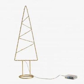 Albero di Natale con luci LED Gazpie Giallo Oro - Sklum