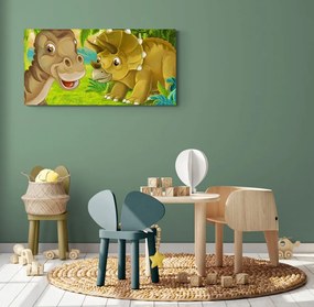 Quadro su tela – Dinosauri allegri