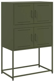 Credenza verde oliva 68,5x38,5x107 cm in acciaio