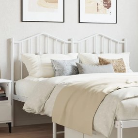 Testiera İn Metallo Bianco 140 Cm /