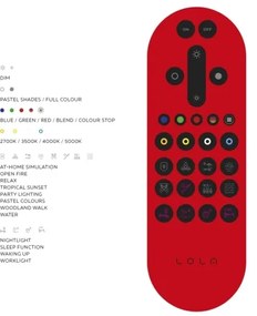 JUST LIGHT. 16266-55 -Plafoniera LED RGB dimmerabile LOLA WAVE LED/30W/230V + +TC