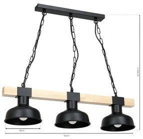 Lampadario su catena FARO 3xE27/60W/230V