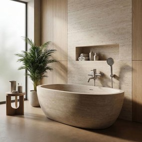 Rubinetto da vasca Rea Lungo Stripe Brush Nickel