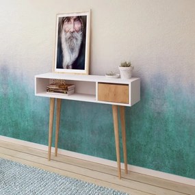 Consolle KIOGI 94x100 cm bianco/beige