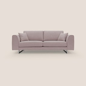 Armony Divano moderno con slitte in acciaio e tessuto impermeabile T02