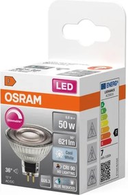 Lampadina LED dimmerabile a riflettore MR16 GU5,3/6,8W/12V 4000K 36° IRC 90 - Osram