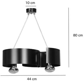 Lampadario a Sospensione VIXON 2 WHITE o Black