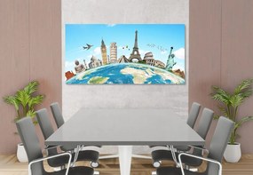 Stampa su tela – Giro del mondo