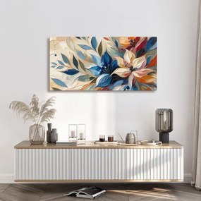 Quadro su tela – Composizione floreale astratta