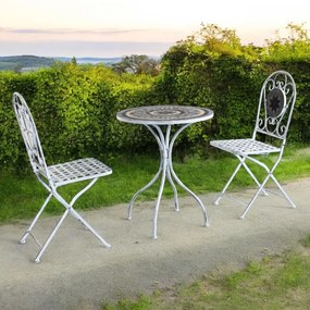 LOUIS - set tavolino e due sedie da giardino