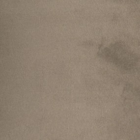 Paralume in velluto color talpa 50/50/25 con interno dorato