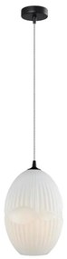 Klausen 111030 - Lampadario a sospensione con filo ELLIPTIC 1xE27/11W/230V bianco
