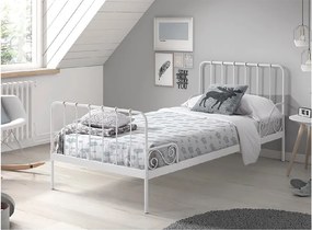Letto per bambini in metallo bianco , 90 x 200 cm Alice - Vipack