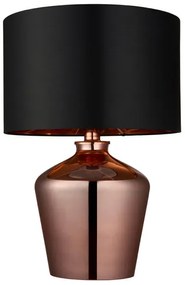 Endon 61149 - Lampada da tavolo WALDORF 1xE27/10W/230V rame/nero