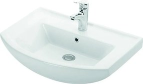 Lavabo bagno sospeso 65 cm ceramica Litos-BN65 - KAMALU