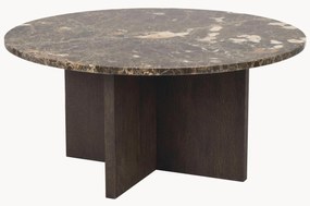 Tavolino da salotto rotondo con piano in marmo Brooksville