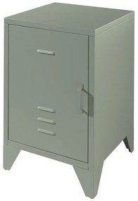 Comodino in metallo verde Bronxx - Vipack