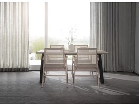 Tavolo da pranzo pieghevole con piano in rovere 170x100 cm Carradale - Rowico