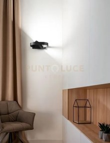 Plafoniera in metallo nera belt led 6w cct 3000k 4000k 6000k cri?80...