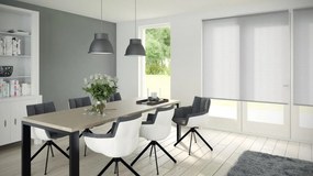 Tenda a rullo filtrante Amsterdam bianco trasparente 120x190 cm