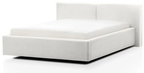 Letto matrimoniale imbottito bianco rete non inclusa 140x200 cm Cube – Meise Möbel