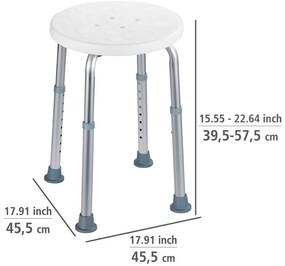 Sgabello per bagno/doccia, 45 x 45 cm Secura - Wenko