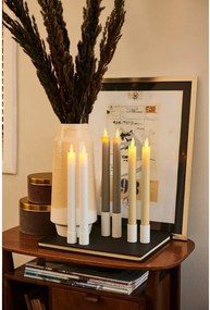 Candele a LED in set con alimentazione a batteria 2 pz (altezza totale 25 cm) Sara Crown – Sirius