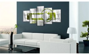 Quadri su vetro acrilico  Green Energy [Glass]  Colore Verde, Dimensioni e Misure 100x50