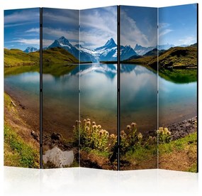Paravento Lake with mountain reflection, Switzerland II [Room Dividers]