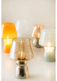 Lampada da tavolo a LED bianca con paralume in vetro (altezza 25,5 cm) Classic - Leitmotiv
