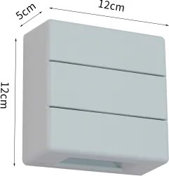 Brilagi - Applique da esterno LED DOUBLERAY LINE LED/6W/230V bianca IP54