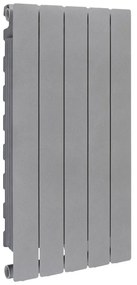 Radiatore acqua calda PRODIGE MODERN in alluminio, 5 elementi, interasse 800 mm, graphite