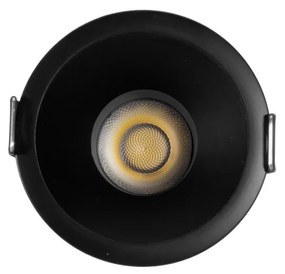 Faro LED da Incasso 10W Nero Ø65mm IP65 CCT, UGR19 con driver Philips Colore Bianco Variabile CCT